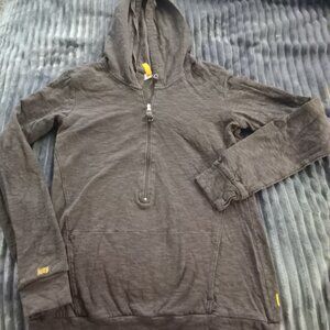 Lucy 1/2 Zip Gray Hoodie S